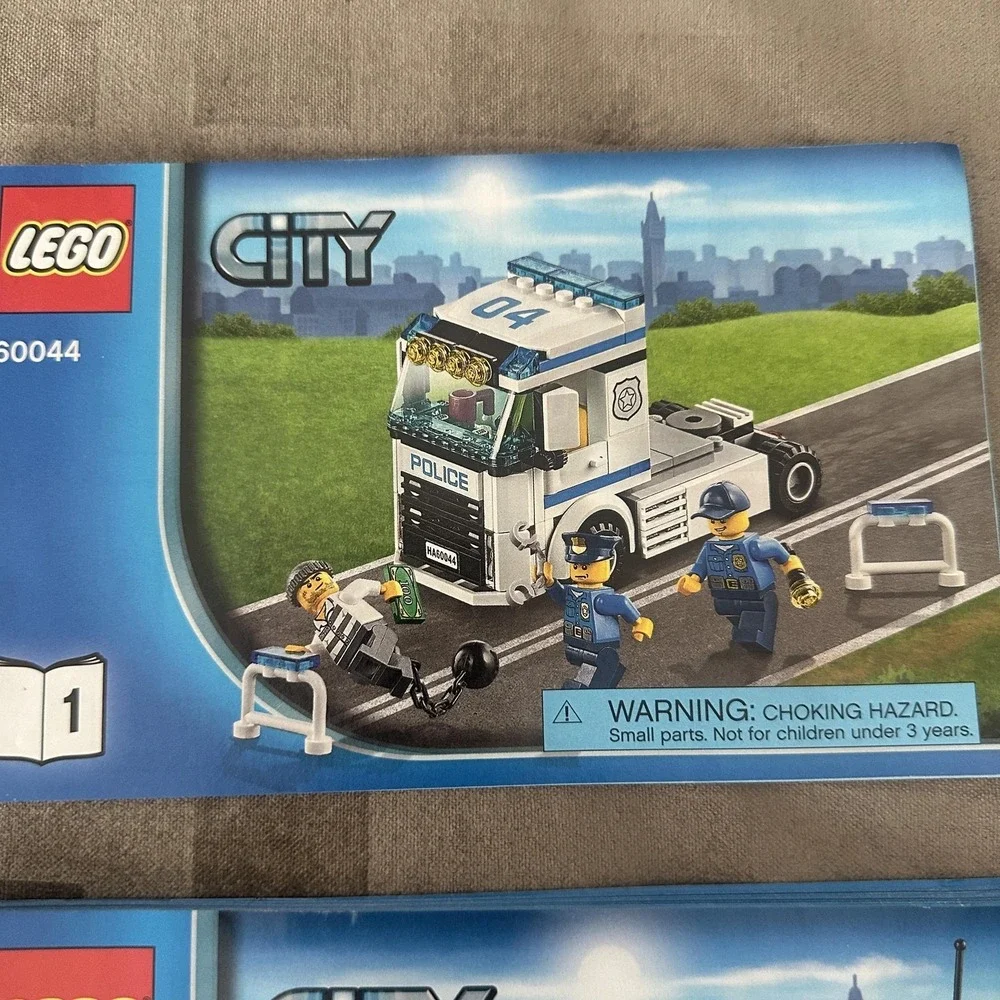 LEGO‎ City 60044 Mobile Police Unit Instruction Booklets Only Set 3 Manuals 2014